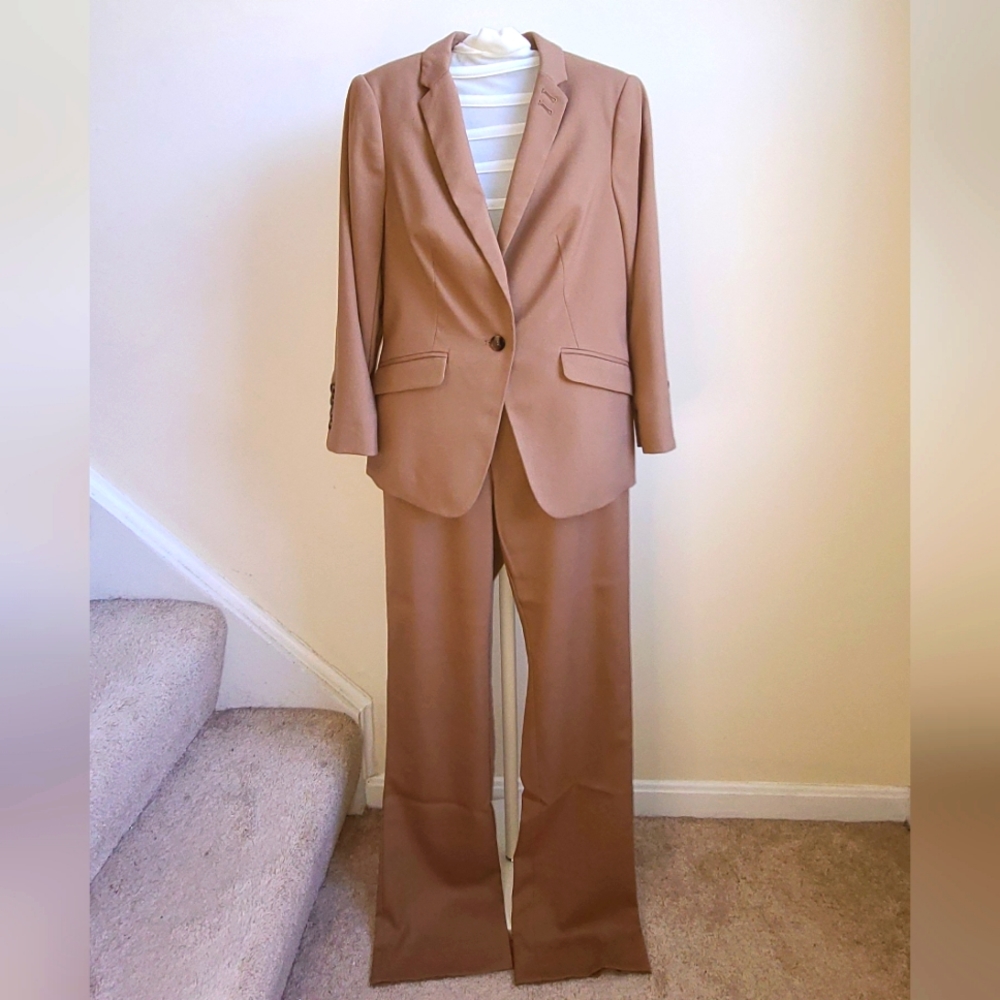 The Limited Tan Suit Jacket & Pants
